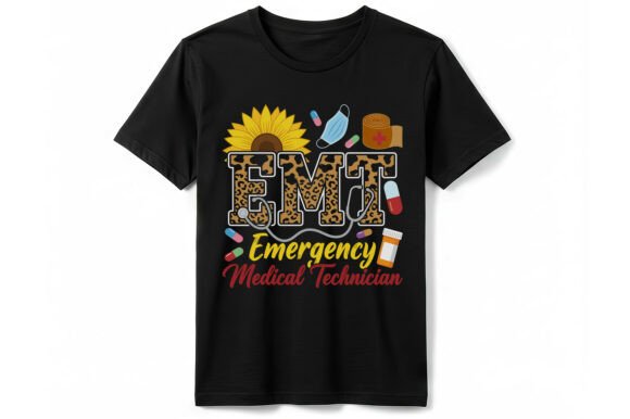 A Graphic Designer's Review of the Leopard Sunflower EMT Life T-Shirt Design