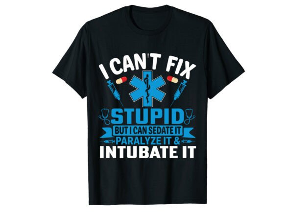 A Paramedic T-Shirt Graphic for Humorous Branding & Merchandise