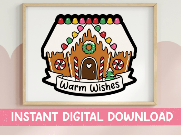 Cheerful Warm Wishes Gingerbread House