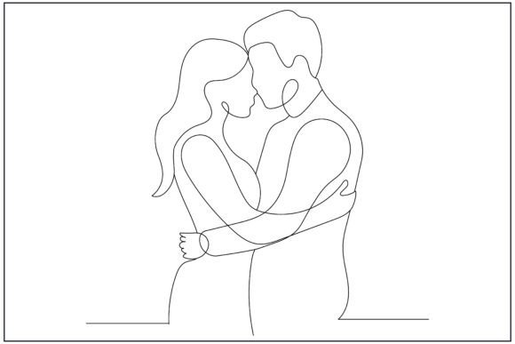 Couple Hug Wall Art: A Touch of Tenderness
