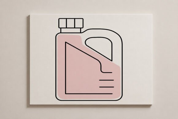 Engine Oil Can Line Art Decor: A Versatile Graphics Asset