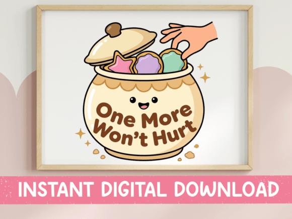 Evaluating One More Wont Hurt Cookie Jar Print for T-Shirt and Graphics Sales
