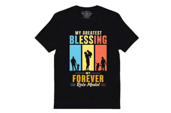 Father's Day T-shirt Design for Embroidery