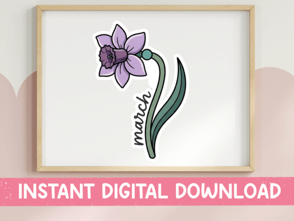 March Daffodil Birth Flower: A Charming Addition to T-Shirt Designs and Graphics