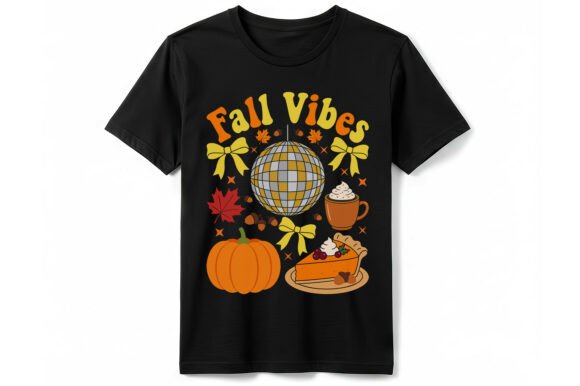 Retro Disco Fall Vibes T-Shirt: A Graphic Design Gem