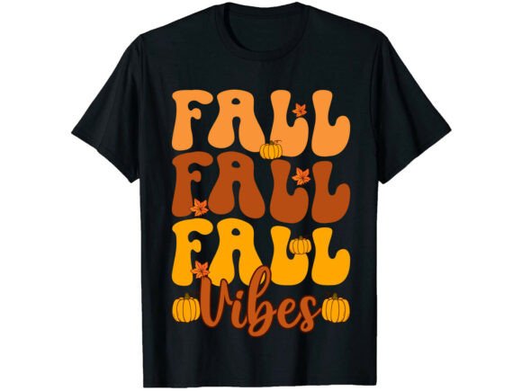 Retro Pumpkin Fall Vibes Graphics for Authentic T-Shirt Designs